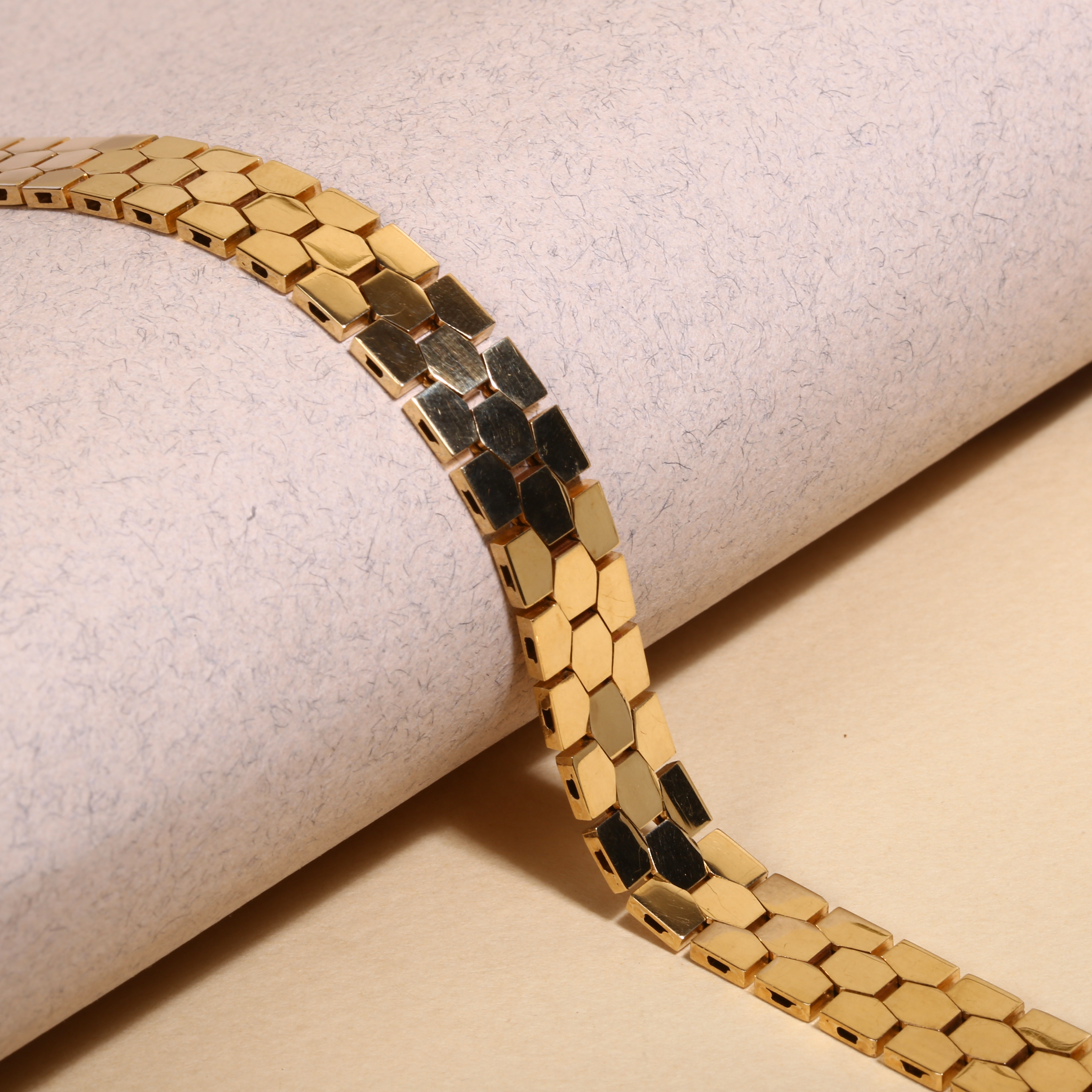 Yellow gold hot sale link bracelet