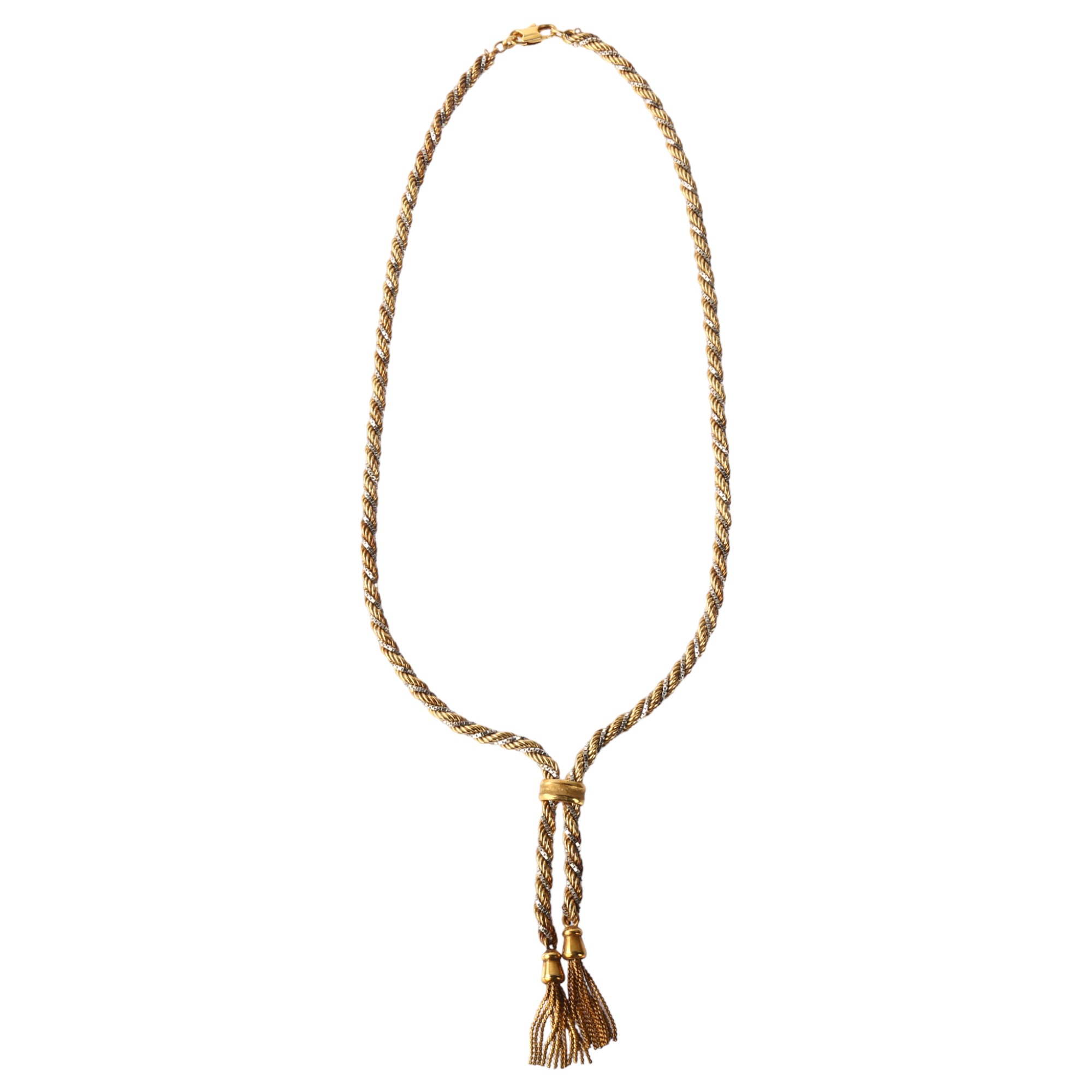 9ct gold tassel on sale necklace